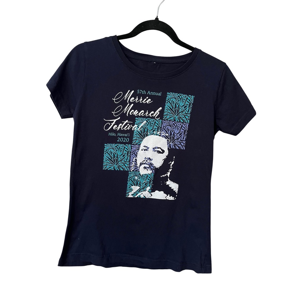 57th Annual Merrie Monarch Fearival Collectible T-shirt Medium Blue 2020